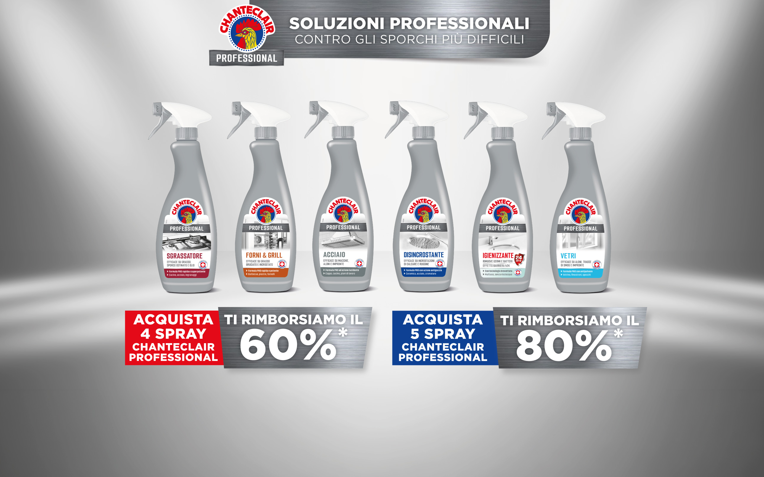 Soluzioni professionali contro lo sporco più difficile